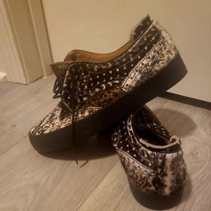 Cappelletti Women's Lazio.Lace Up Size 37.5 Made in Italy Brown